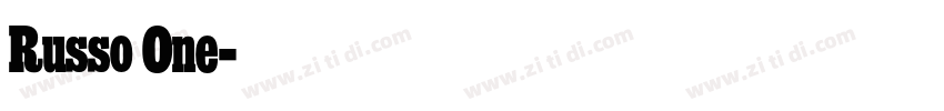 Russo One字体转换
